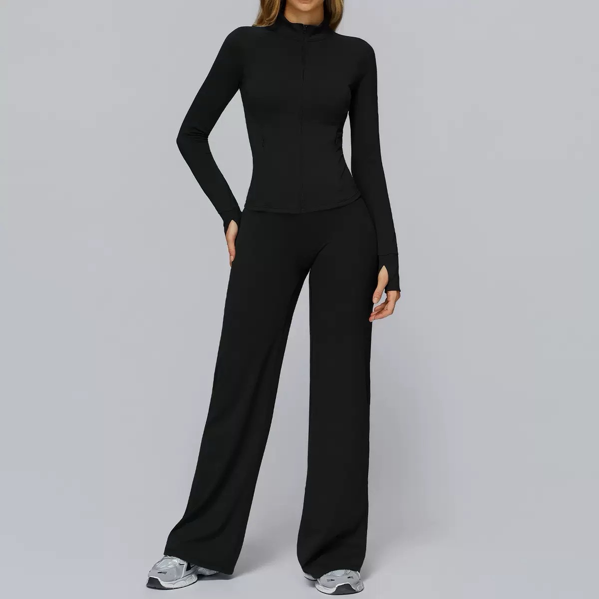 img_8280 Flare pants and jacket (2set ) - Image 1
